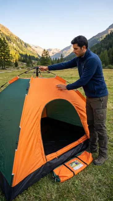 Otomatik Kurulumlu Kamp Çadırı 8 Kişilik (250x250x165) Cm