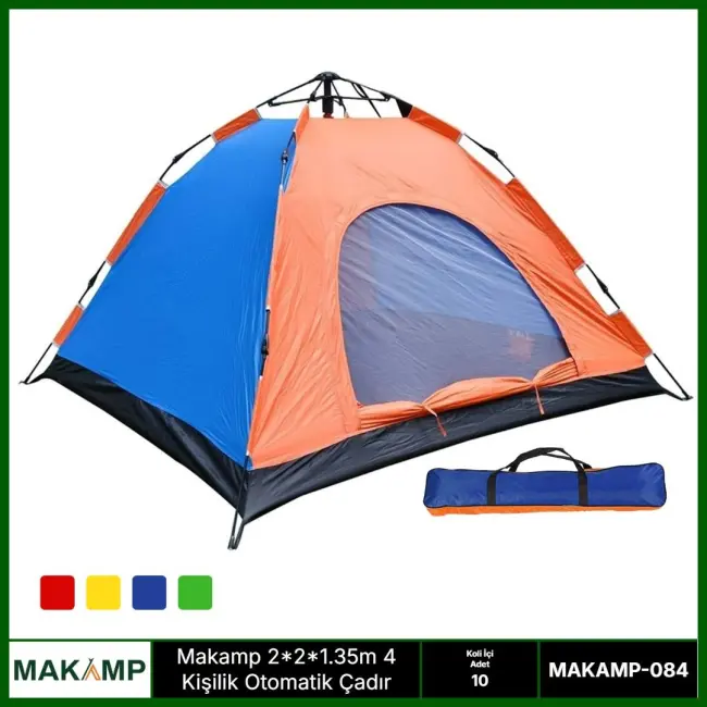 Makamp 4 Kişilik Otomatik Kurulumlu Çadır
