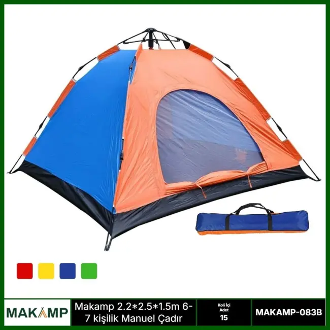 Makamp 6 Kişilik Manuel Çadır