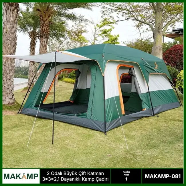 Makamp 2 Odalı Kamp Çadırı