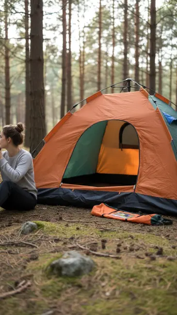 Otomatik Kurulumlu Kamp Çadırı 6 Kişilik (220x250x150)cm