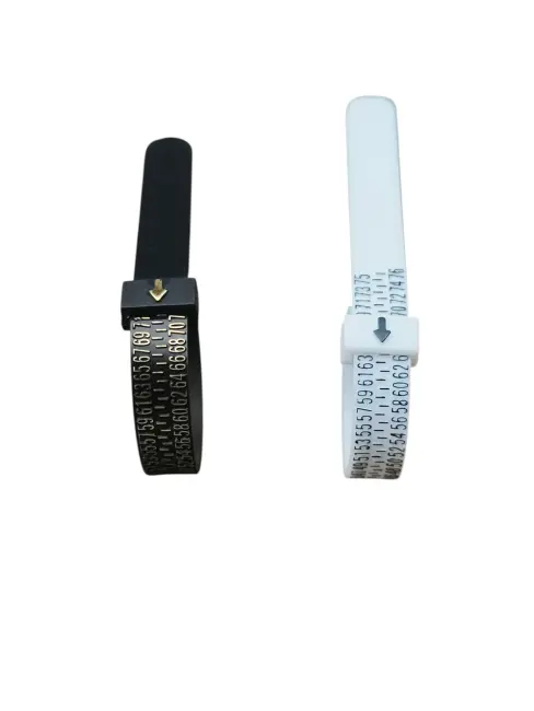 Yüzük Ölçüsü Alma Aleti Parmak Yüzük Ölçer Aparatı Ring Sizer Yüzük Ölçme Ölçü Seti - 2 adet