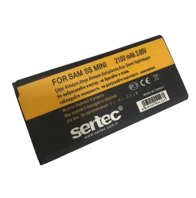 Sertec - Samsung Galaxy S5 Mini-sm-g800f Uyumlu Batarya