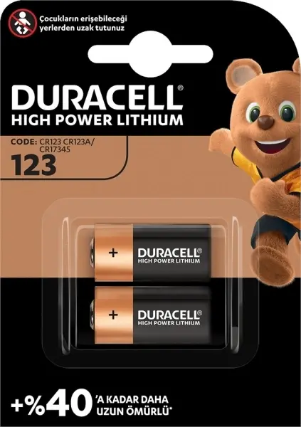 Duracell Lityum Cr123a Pil 2\'li