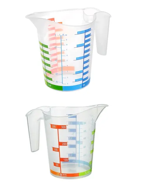 Ölçü Kabı Dereceli Renkli 1000 Ml + 300 Ml Set