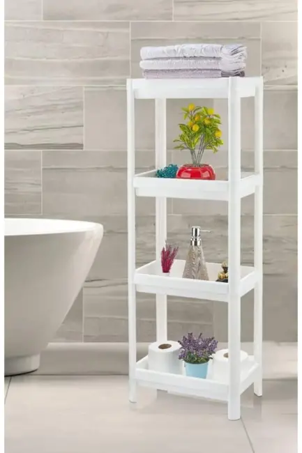 Shelf 3 Katlı  Raf Ünitesi -  Mutfak - Banyo  Depolama Rafı