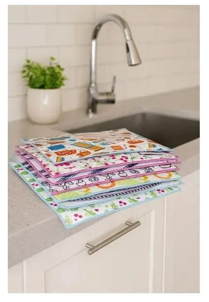 3 Adet Mikrofiber Kurutma Bulaşık Altlığı