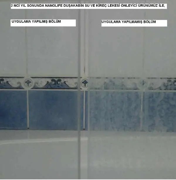 Nanoteknolojik Duşakabin Su Kaydırıcı 2 Yıl Etkili