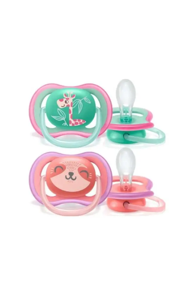Philips Avent Ultra Air 2li Desenli Gece Emziği +18 Ay - Kız