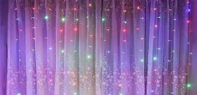 Perde Led  240 Ledli 8 Fonksiyonlu Dekor Lambası Rgb