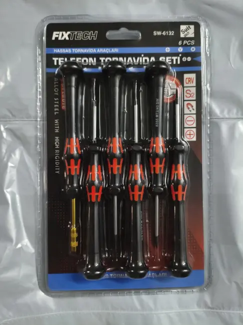 6 Parça Saatçi Ve Telefoncu Onarım Tornavida Seti Hassas Tornavida Seti