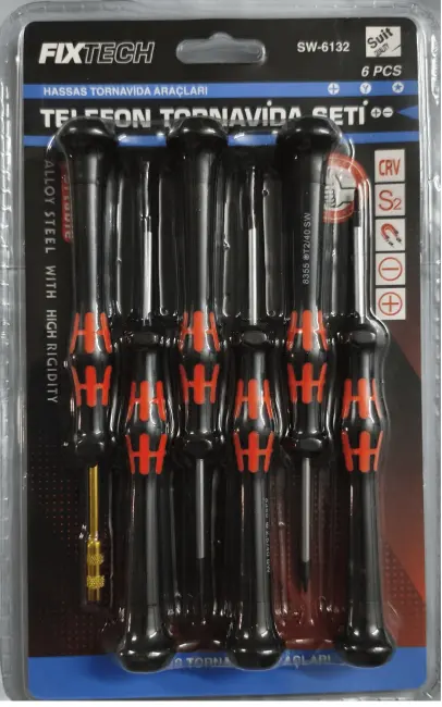 6 Parça Saatçi Ve Telefoncu Onarım Tornavida Seti Hassas Tornavida Seti