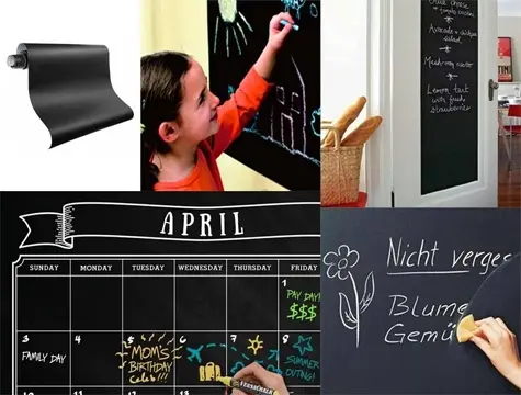 Yapışkanlı Kara Tahta-yazı Tahtası: Sticker Blackboard