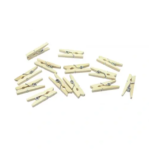 Mandal Mini Ahşap Mandal (100 Adet)