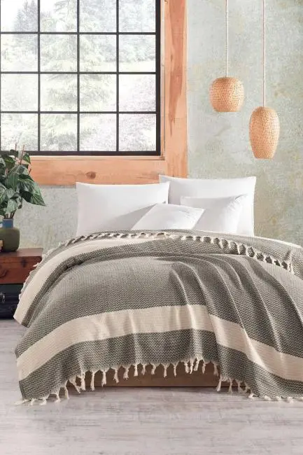 Çift Kişilik Yatak Pikesi Luna Yeşil 200 x 230 Cm