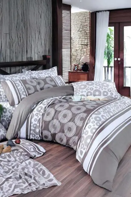 Çift Kişilik Ranforce Nevresim Takımı %100 Pamuklu Harmoni