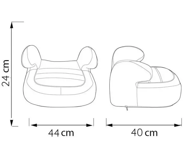 ComfyMax Premium 15-36kg Yükseltici Oto koltuğu Blue Jean