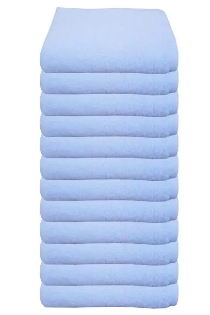 12 li Otel Tipi El Yüz Havlusu 100 Pamuklu Beyaz 50x90 cm