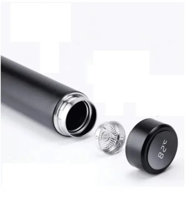 Dijital Sıcaklık Göstergeli Renkli Çelik Termos - 500 Ml