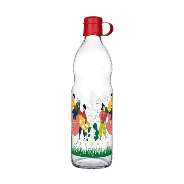 Frido Desenli Cam Suluk  1000 Ml