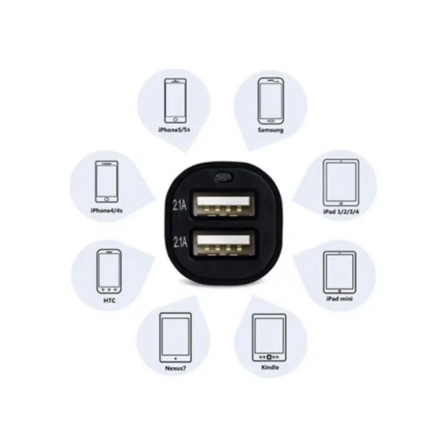 Çift Usb Girişli 2.1 Amp Araç Çakmak Soketi