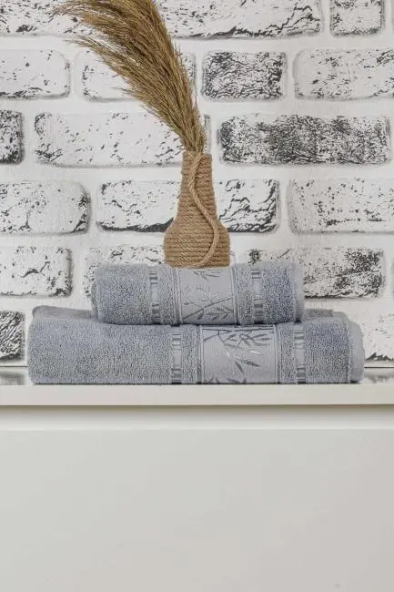 Mira Home Bambu Banyo Havlu Seti 2 li Banyo Havlusu Takımı Goldlife