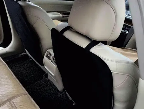 Araba Koltuk Arkası Koruyucu 2 Li Kılıf - Siyah