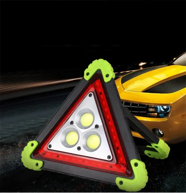 Reflektör 3 Ledli Güneş Enerjili - Kamp Feneri - Işıldak - Powerbank