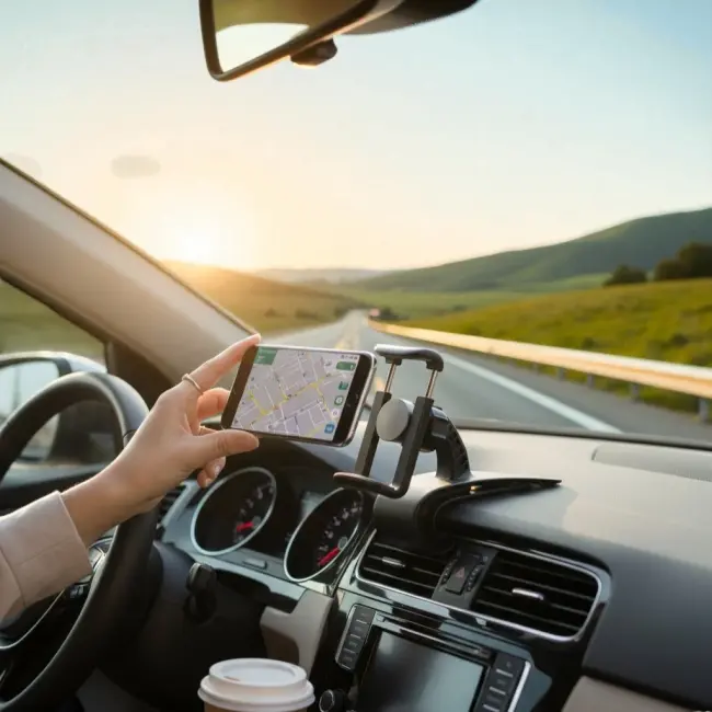 Telefon Tutucu Araç İçi Telefon Tutucu Klipsli 360c Dönüş