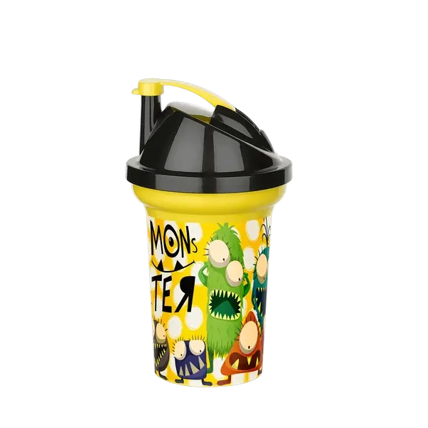 Tedy Pipetli Çocuk Içecek Bardağı Desenli Bardak 300ml