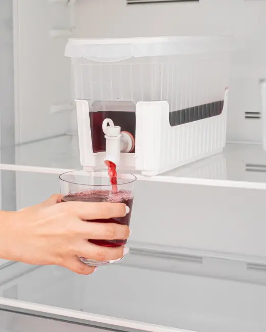 Beyaz Buzdolabı İçi Musluklu Ayaklı Su -limonata - İçecek Sebili Piknik Bidonu 4 Lt