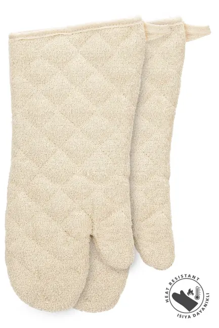 Fırın Eldiveni Isıya Dayanıklı Termo Astarlı Lüx Fırın Eldiveni