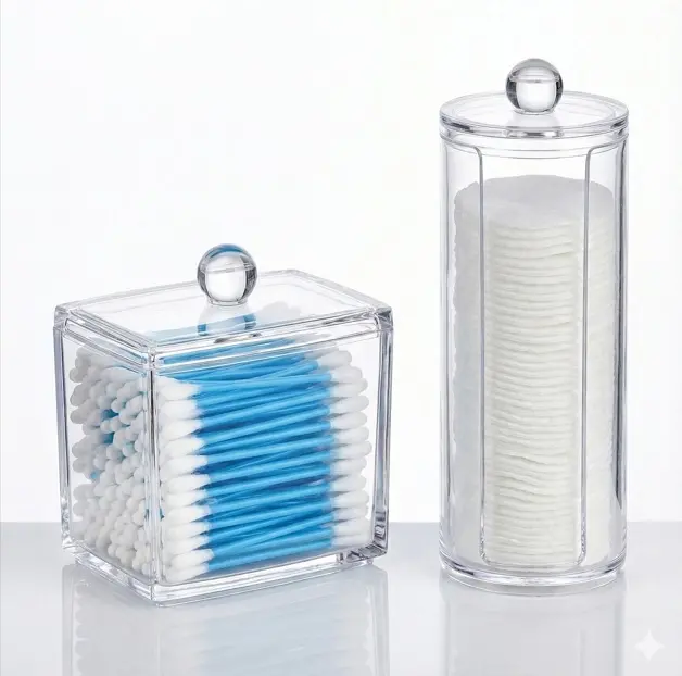 Kulak Çubuğu Ve Makyaj Pamuğu Organizeri Set