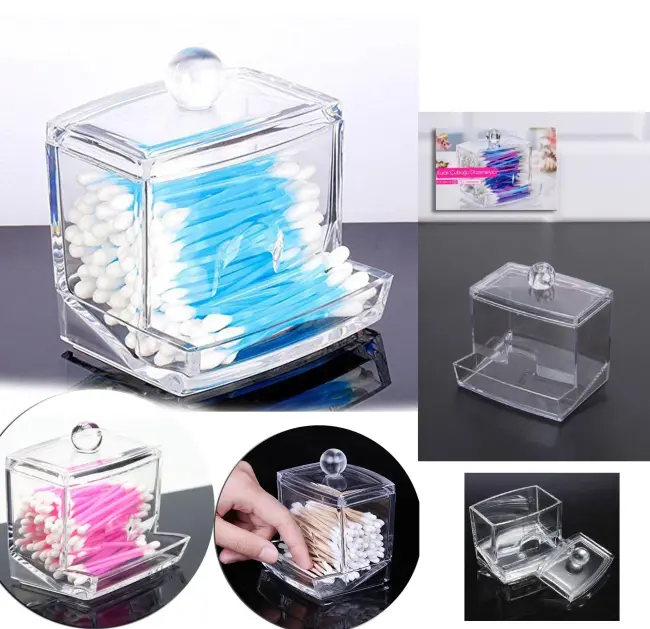 Kulak Çubuğu Ve Makyaj Pamuğu Organizeri Set