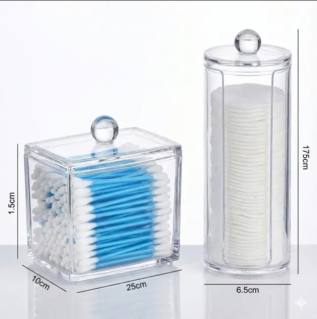 Kulak Çubuğu Ve Makyaj Pamuğu Organizeri Set