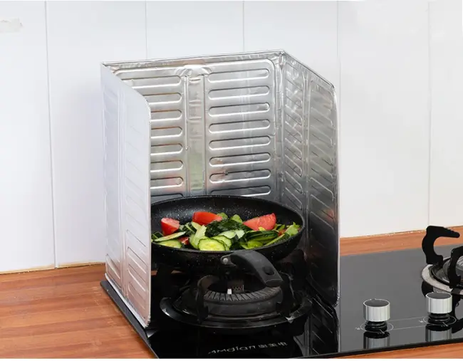 Ocak Kenar Koruyucu Alüminyum Levha - Ev Kamp Karavan Ocak Koruyucu