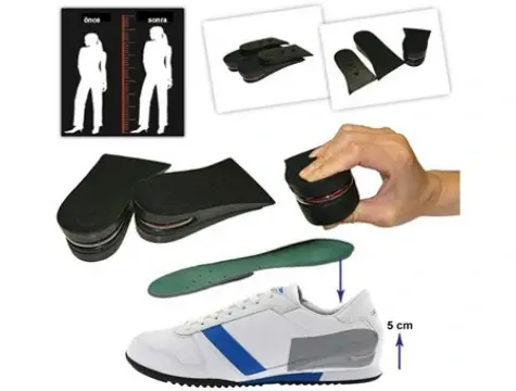 Hava Yastıklı Boy Uzatıcı Tabanlık (7 Cm Daha Fazla Boy Uzunluğu) - 34 Numara