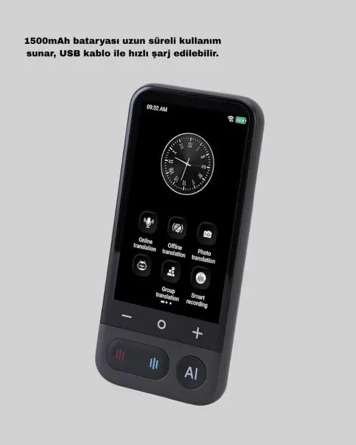 Akıllı Taşınabilir Tercüman – 17 Çevrimdışı 139 Çevrimiçi Dil Desteği