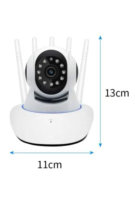 LED Aydınlatmalı 5 Antenli Motorlu 1080P Wifi Kamera Sensörlü