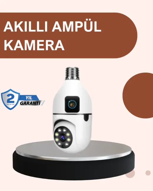 2’si 1 Arada Güvenlik Kamerası ve Sel Işığı – Kablosuz Akıllı Kamera