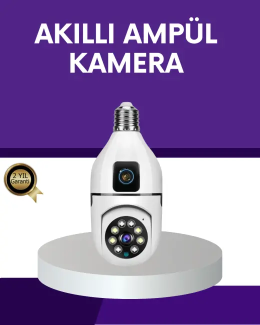 1080P WiFi Ampul Güvenlik Kamerası – Gece Görüş & Uzaktan Erişim