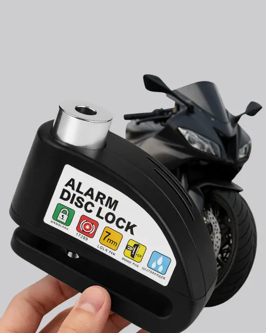 Ekonomik Alarm Disk Kilidi Motosiklet Scooter Bisiklet Güvenlik