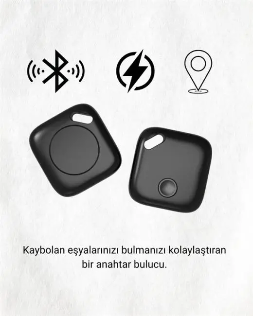 Bluetooth Destekli Akıllı Takip Cihazı | Mobil Uygulama Kontrollü | Kaybolan Eşyalar İçin Konum Bulma Teknolojisi