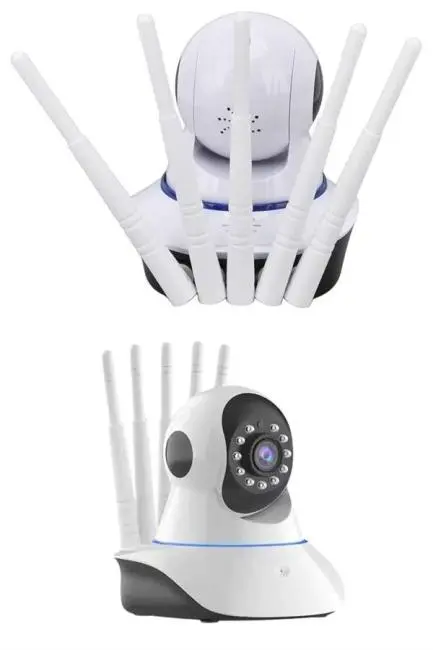 LED Aydınlatmalı 5 Antenli Motorlu 1080P Wifi Kamera Sensörlü