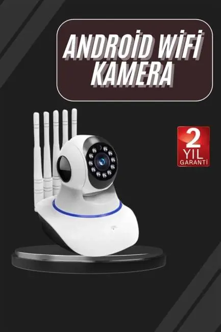 LED Aydınlatmalı 5 Antenli Motorlu 1080P Wifi Kamera Sensörlü