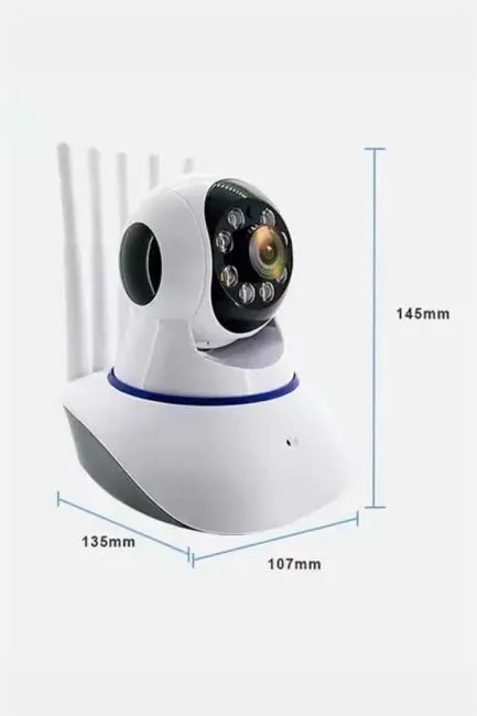 Akıllı Gece Görüşlü Sensörlü Wifi Kamera Telefondan Takip Edilebilir