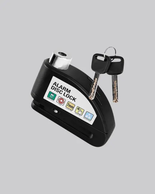 Anti Hırsızlık 110 dB Alarm Disk Fren Kilidi Suya Dayanıklı Çelik Güvenlik Kilidi