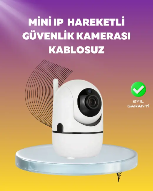 1080P WiFi Akıllı Güvenlik Kamerası – Pan & Tilt Hareket Takip ve İki Yönlü Ses