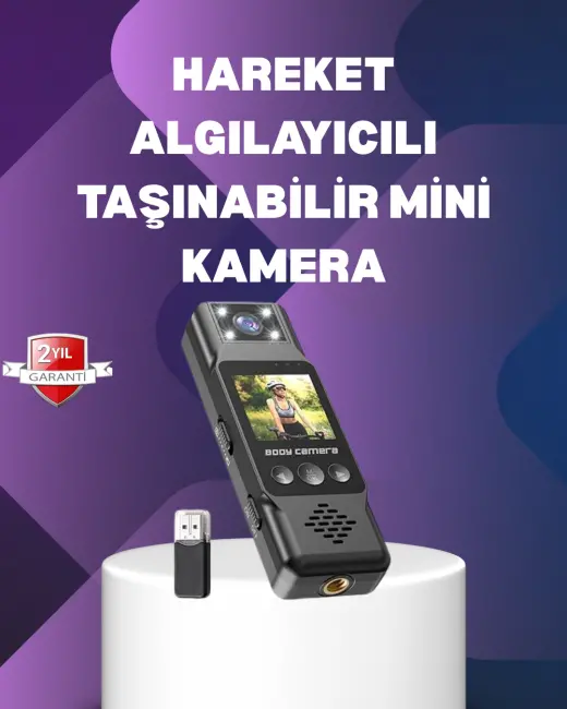 180° Dönebilen Lensli 1080P Mini Kamera
