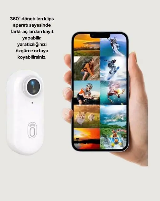 Şarj Edilebilir Uzun Ömürlü Mini Spor Kamera Full HD